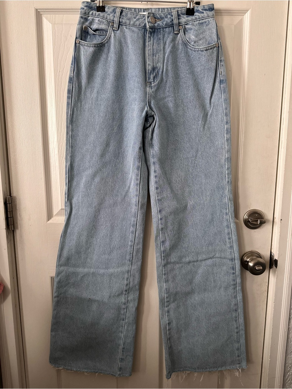 Kookai Light Blue Wide Leg Jeans